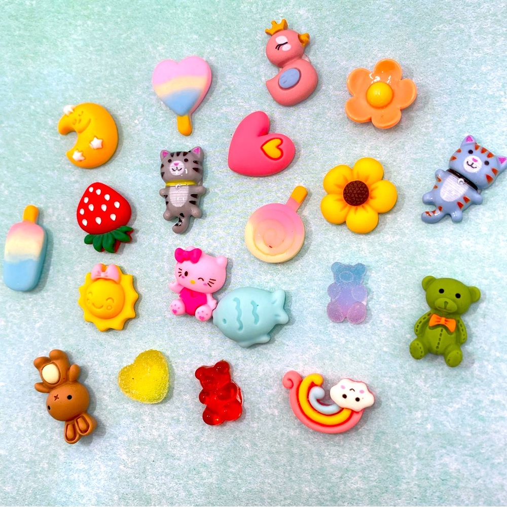 20pcs- Cartoon Kawaii 3D Stickers, Bottle/Phone/Refrigerator/laptop stickers